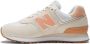 New Balance WL574RDB Volwassenen Lage sneakers Wit beige - Thumbnail 8