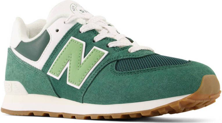 New Balance 574 sneakers groen wit