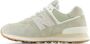 New Balance 574 sneakers lichtgroen ecru wit - Thumbnail 4