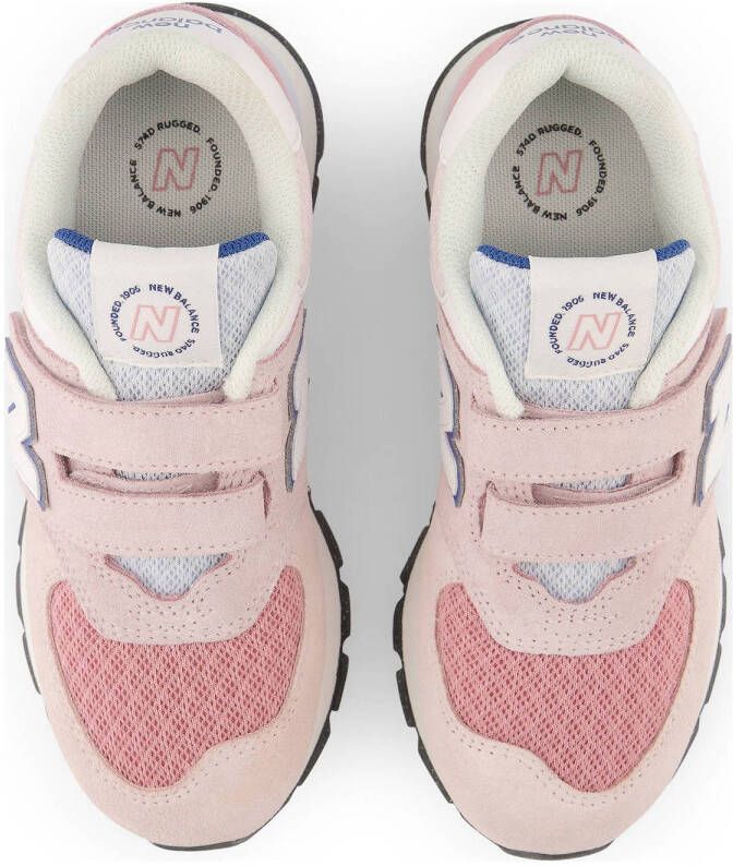 New Balance 574 sneakers roze wit donkerblauw