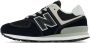New Balance 574 Sneakers Unisex Zwart Leer - Thumbnail 3