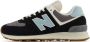 New Balance 574 sneakers zwart grijs lichtblauw - Thumbnail 3