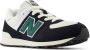 New Balance 574 sneakers zwart wit groen Suede Meerkleurig 37 - Thumbnail 3