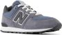 New Balance 574 V1 sneakers grijsblauw zwart wit Suede 36 - Thumbnail 4