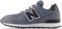 New Balance 574 V1 sneakers grijsblauw zwart wit Suede 37 - Thumbnail 5
