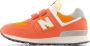 New Balance 574 V1 sneakers oranje wit grijs Suede Meerkleurig 33.5 - Thumbnail 3