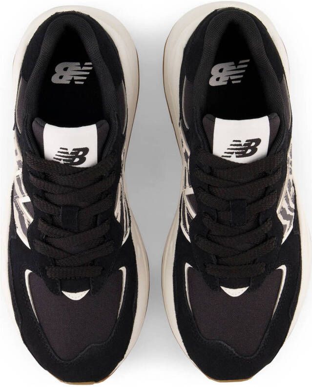 New Balance Zwarte Damessneakers Plat met Veters Black Dames - Foto 9