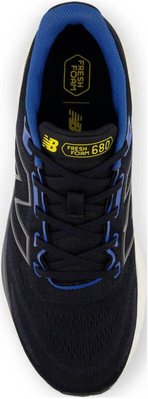 New Balance 680 V8 hardloopschoenen zwart kobaltblauw geel