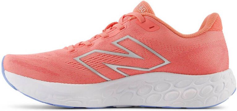 New Balance 680v8 hardloopschoenen koraalrood zilver
