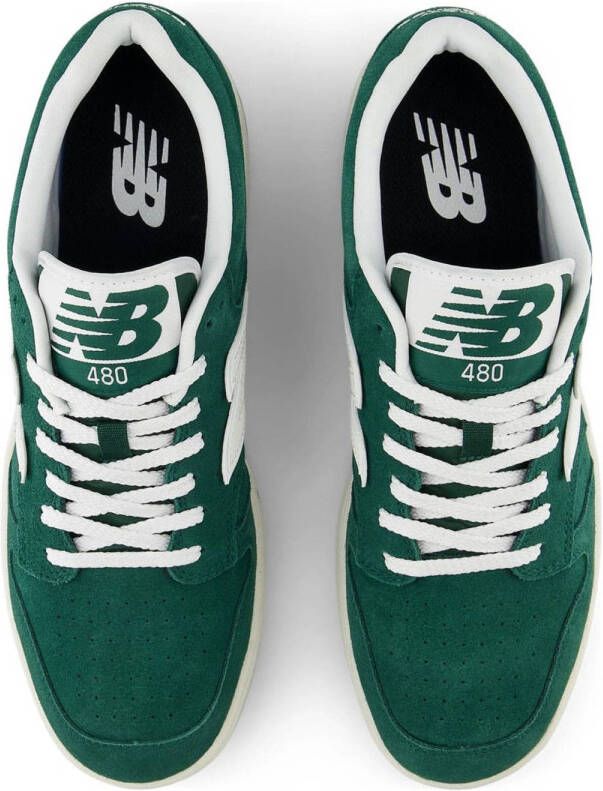 New Balance BB480 sneakers donkergroen ecru wit