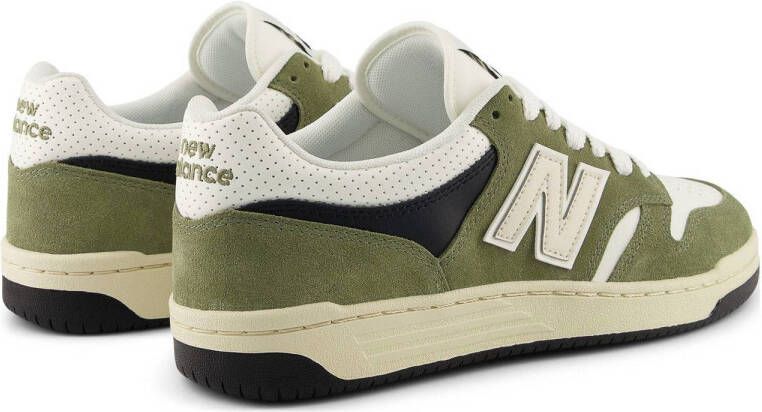 New Balance BB480 sneakers groen ecru
