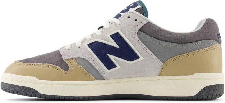 New Balance BB480 sneakers lichtgrijs camel donkerblauw
