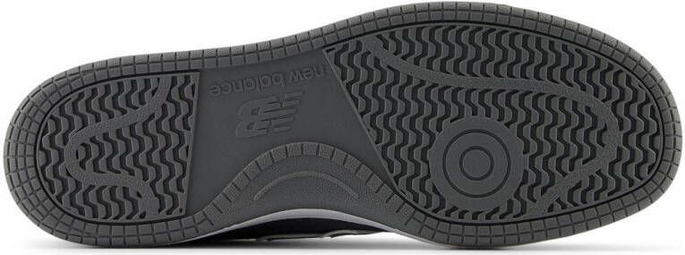 New Balance BB480 suède sneakers antraciet grijs