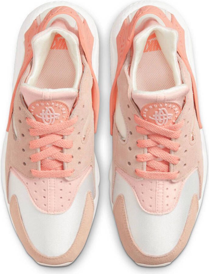 Nike Air Huarache sneakers wit roze lichtroze