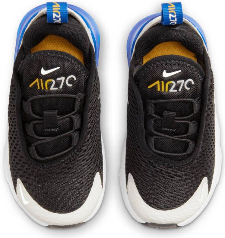 Nike Air Max 270 sneakers zwart wit kobaltblauw