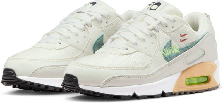 Nike Air Max 90 SE sneakers wit groen