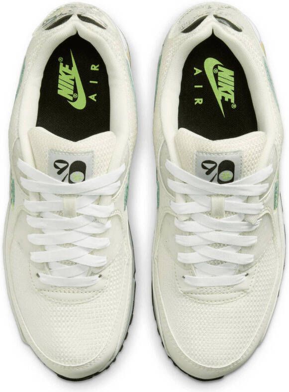 Nike Air Max 90 SE sneakers wit groen