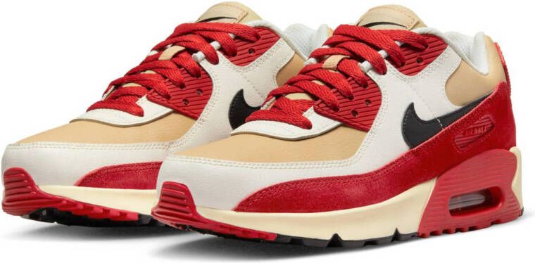 Nike Air Max 90 sneakers zand rood wit