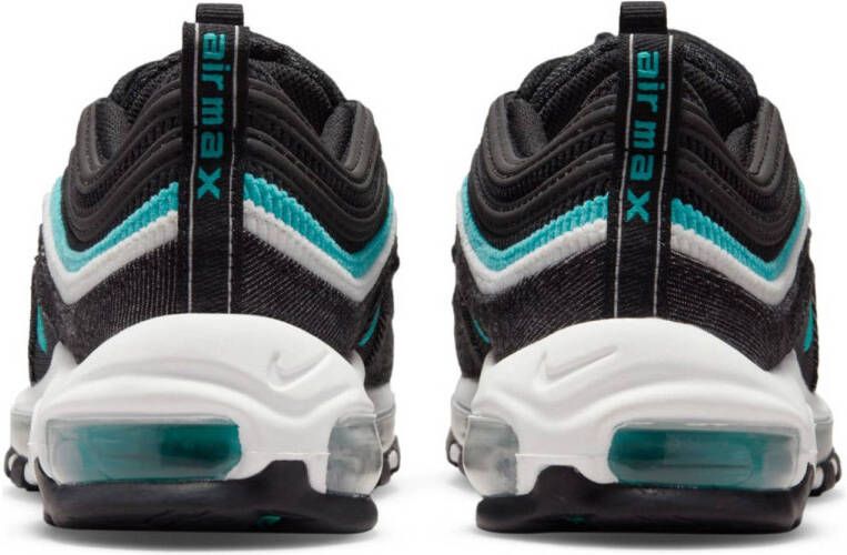 Nike Air Max 97 (GS) sneakers antraciet wit turquoise