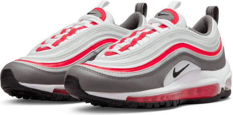 Nike Air Max 97 (GS) sneakers wit zilver rood