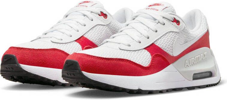 Nike Air Max Systm sneakers wit rood lichtgrijs