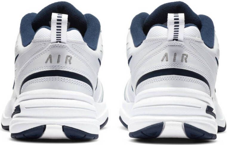 Nike Air Monarch IV fitness schoenen wit zilver metallic