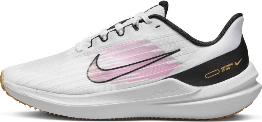Nike Air Windflo 9 hardloopschoenen wit zwart roze