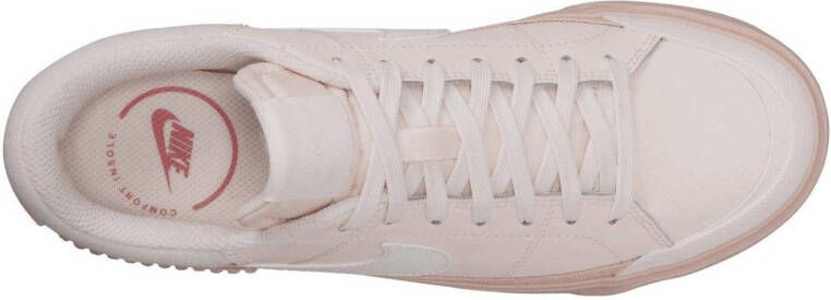 Nike Court Legacy Lift sneakers lichtroze wit