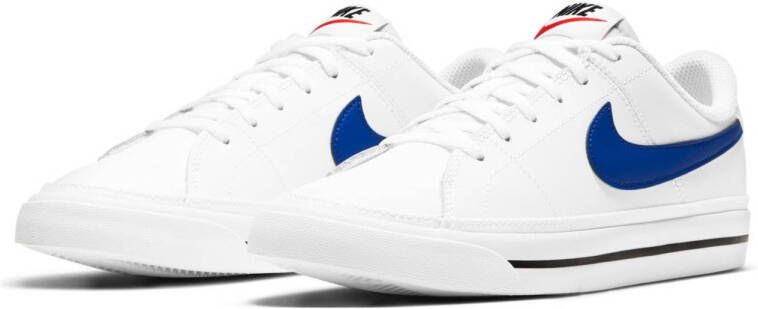 Nike Court Legacy sneakers wit blauw rood