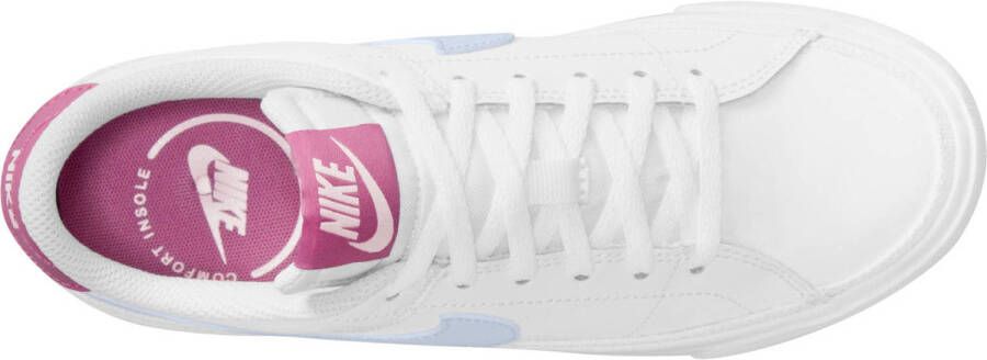 Nike Court Legacy sneakers wit roze