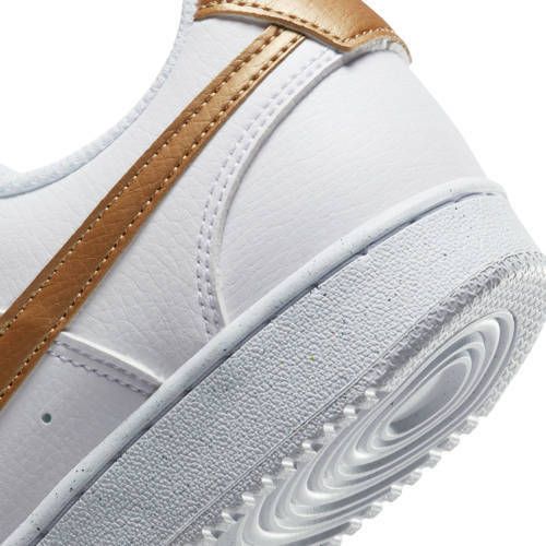 Nike Court Vision low sneakers wit goud metallic