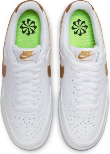 Nike Court Vision low sneakers wit goud metallic
