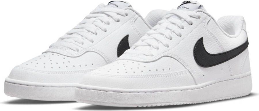 Nike Court Vision low sneakers wit zwart
