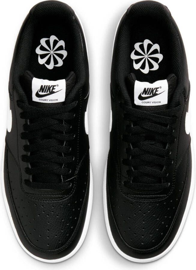 Nike Court Vision low sneakers zwart wit