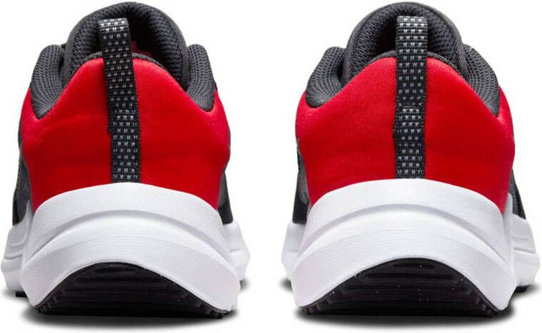 Nike Downshifter 12 Next Nature hardloopschoenen zwart wit rood kids