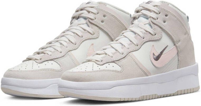 Nike Dunk High Up sneakers wit zand roze