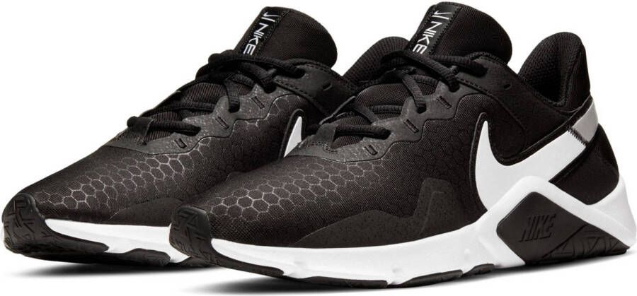 Nike Legend Essential 2 fitness schoenen zwart rood wit