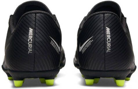 Nike Mercurial Vapor 15 club FG MG Jr. voetbalschoenen zwart grijs geel