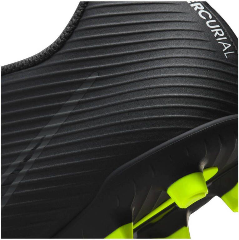 Nike Mercurial Vapor 15 club FG MG Sr. voetbalschoenen zwart grijs geel
