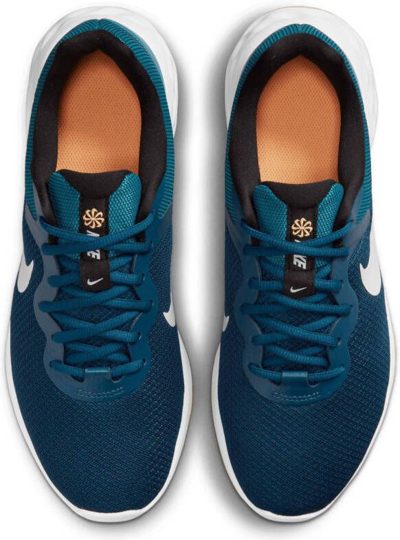 Nike Revolution 6 Next Nature hardloopschoenen blauw petrol wit
