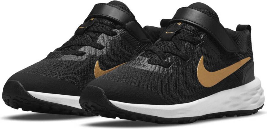 Nike Revolution 6 NN sneakers zwart goud wit