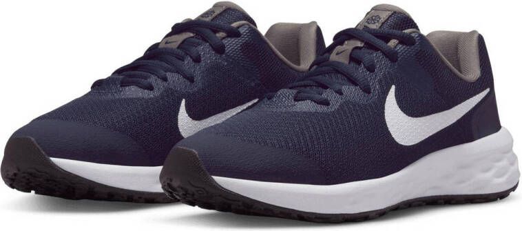 Nike Revolution 6 sneakers donkerblauw wit zilver