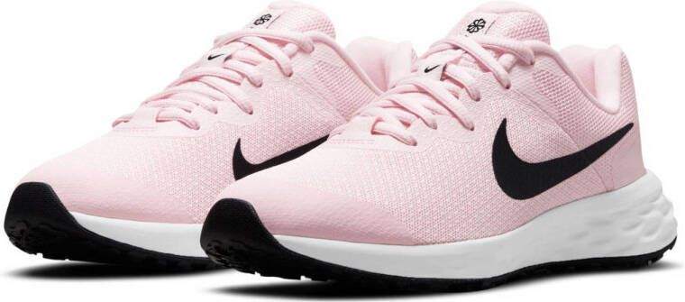 Nike Revolution 6 sneakers lichtroze zwart