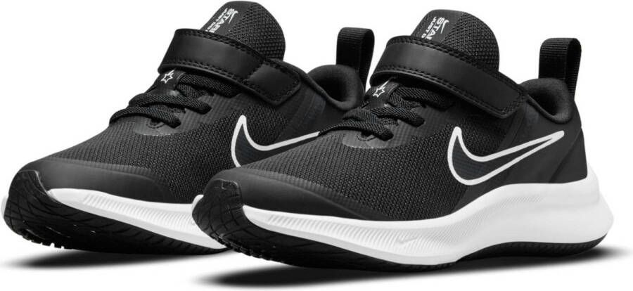 Nike Star Runner 3 Sportschoenen Kleuters Zwart Grijs Wit - Foto 9