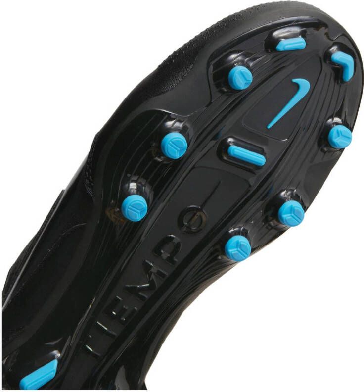 Nike Tiempo Legend 9 Academy MG Jr. voetbalschoenen zwart antraciet blauw