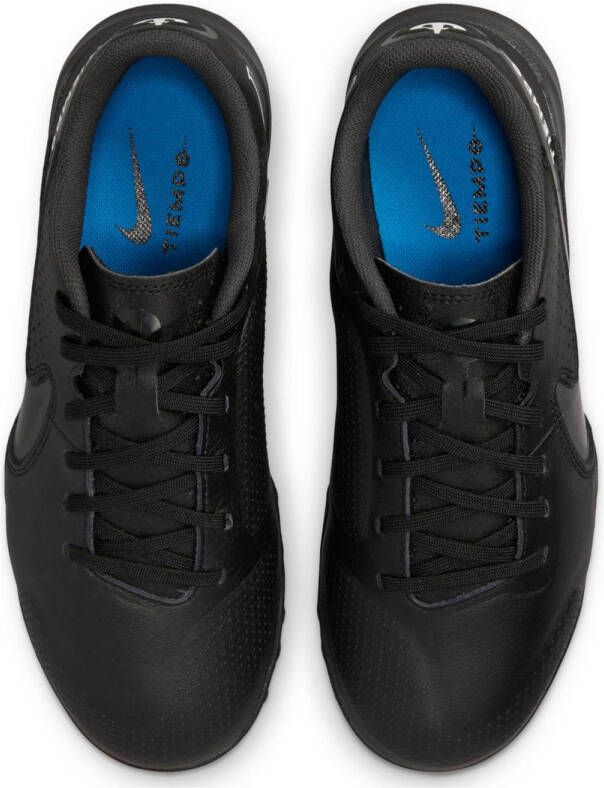 Nike Tiempo Legend 9 Academy TF Jr. voetbalschoenen zwart antraciet