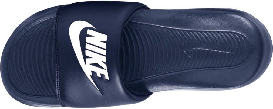 Nike Victori One Slide slippers donkerblauw wit