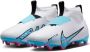 Nike Zoom Mercurial Superfly 9 Academy FG?MG Jr. voetbalschoenen wit blauw roze - Thumbnail 4