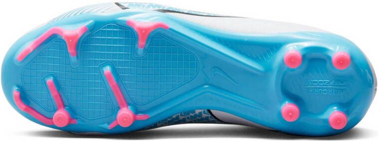 Nike Zoom Mercurial Superfly 9 Academy FG?MG Jr. voetbalschoenen wit blauw roze