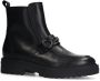 No Stress Dames Zwarte leren boots met chain - Thumbnail 5